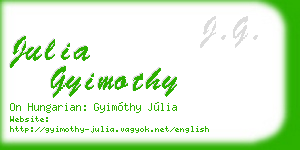 julia gyimothy business card